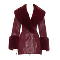 Myrren Vogue Leather Fur Coat for sale