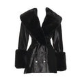 Myrren Vogue Leather Fur Coat for sale
