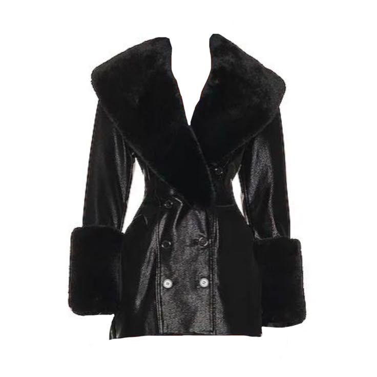 Myrren Vogue Leather Fur Coat for sale