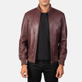 Nocturne Flux Leather Bomber Jacket for sale