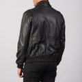 Noircrest Prime Leather Bomber Jacket for sale