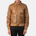 Noircrest Prime Leather Bomber Jacket for sale