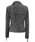 Ophelira Classic Suede Leather Biker For Sale