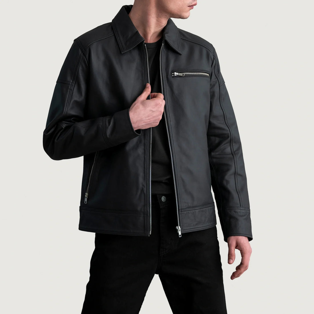 Ravorn Edge Matte Biker Jacket for sale