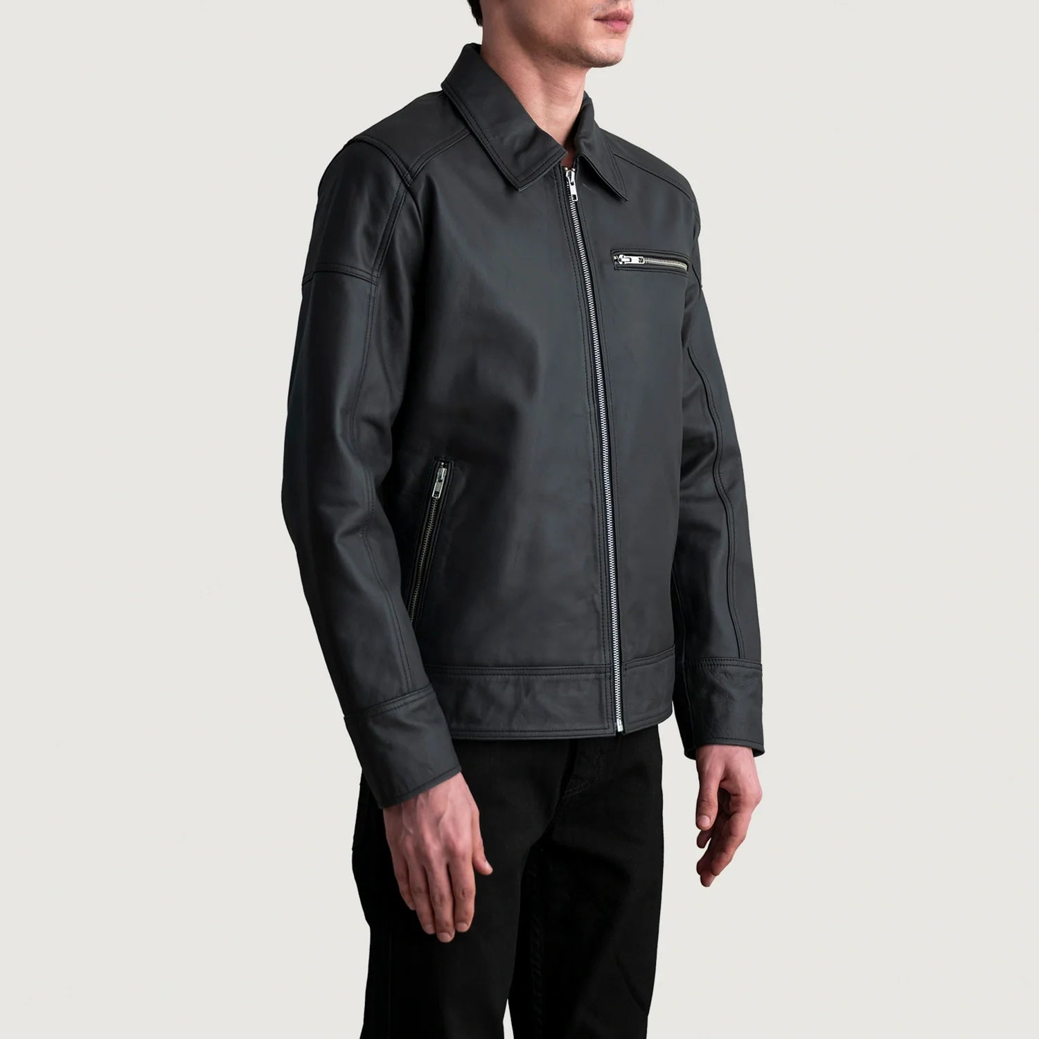 Ravorn Edge Matte Biker Jacket for sale