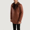 Redwood Boulder Fur Leather Coat brown for sale