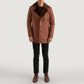 Redwood Boulder Fur Leather Coat brown for sale