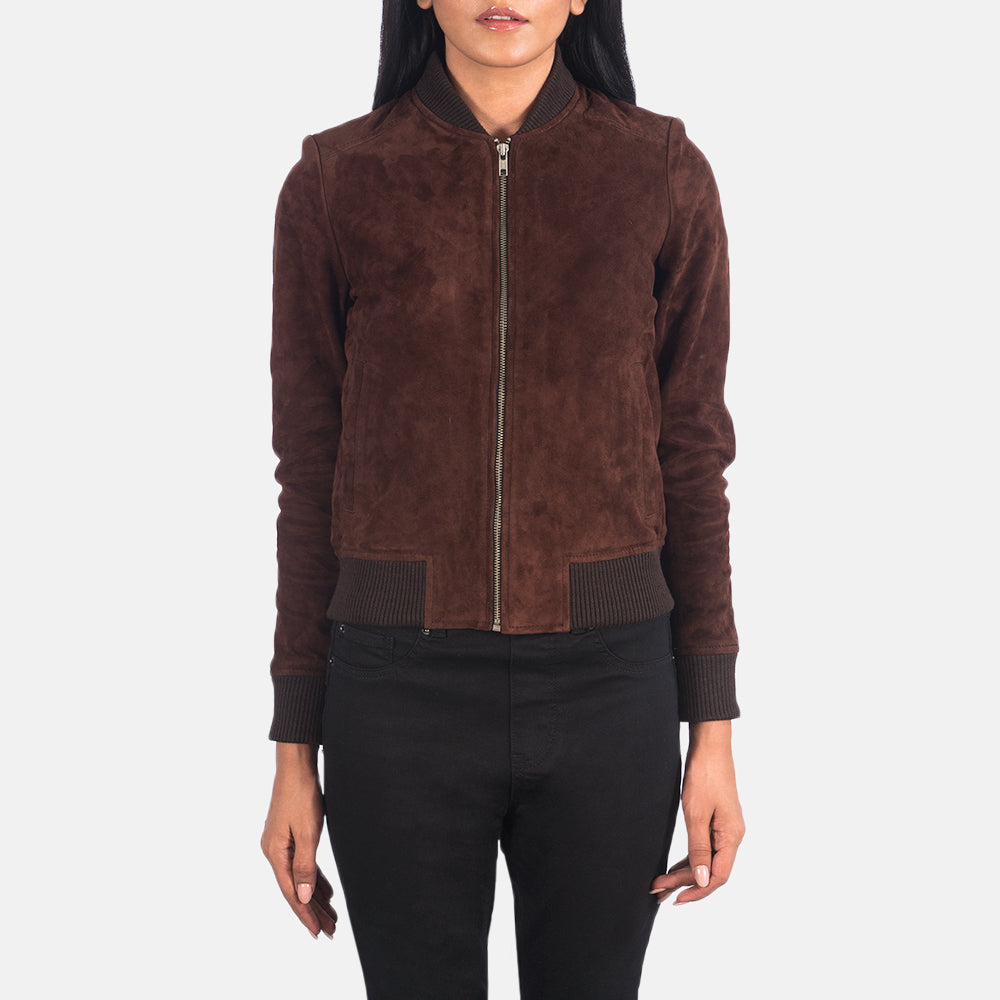 Rustvale Prime Suede Leather Bomber For Sale