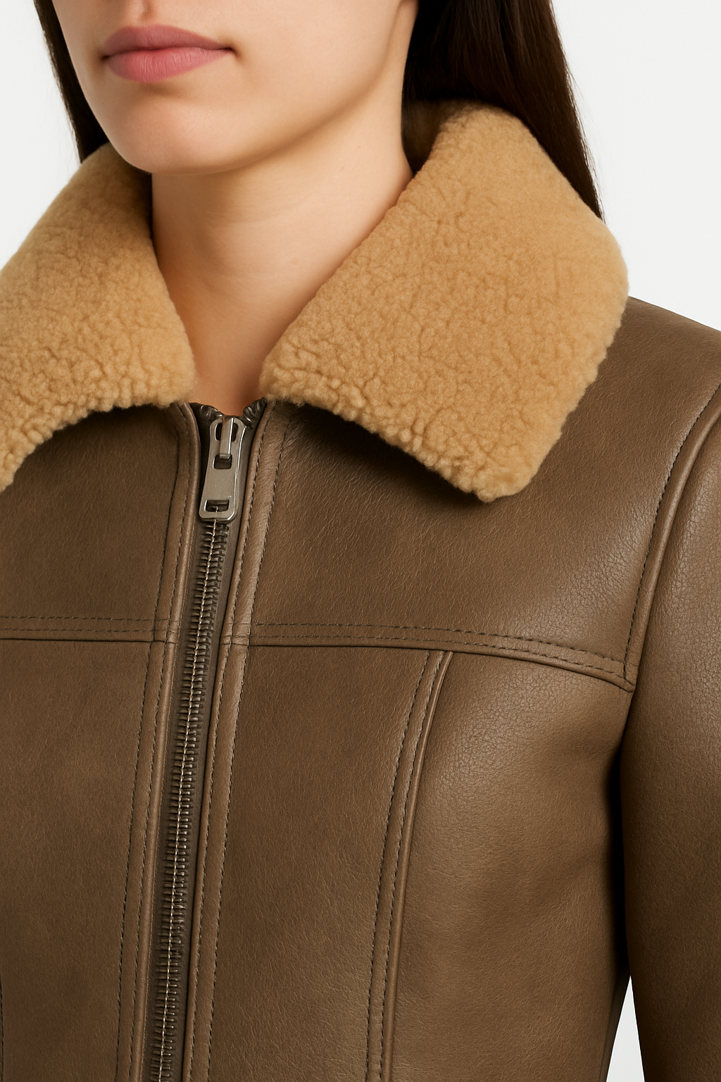 Serenova Luxe Shearling Coat for sale