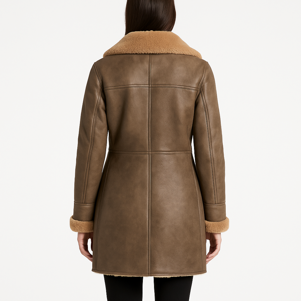 Serenova Luxe Shearling Coat for sale