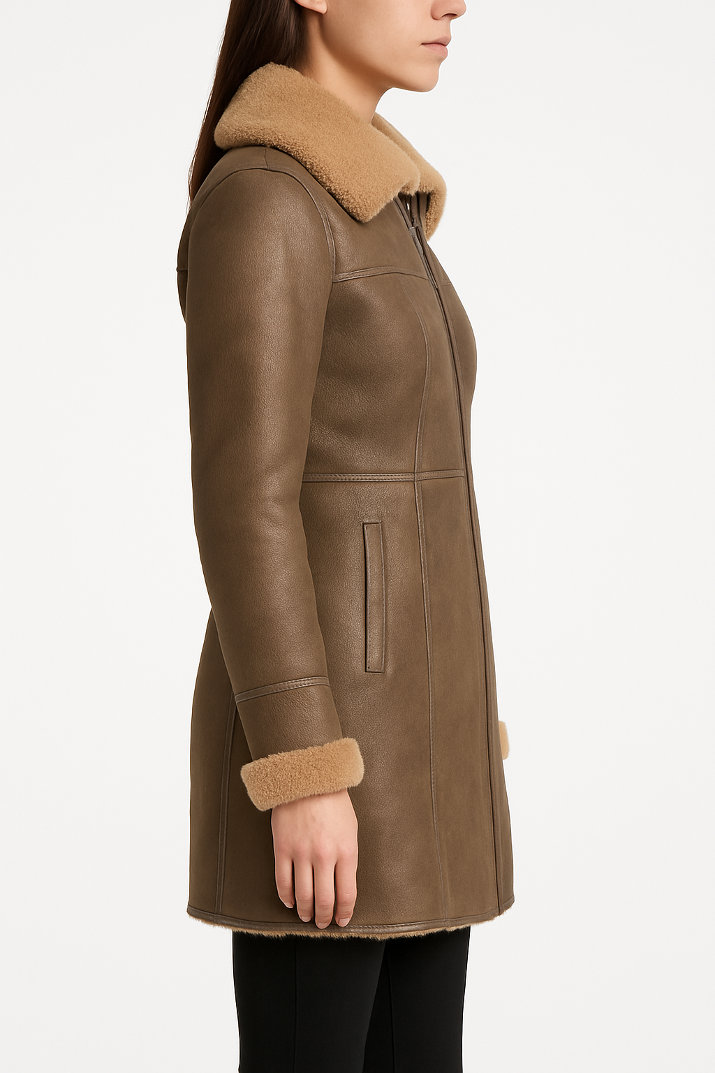 Serenova Luxe Shearling Coat for sale