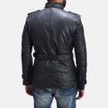 Shadowcrest Belted Leather Jacket for sale