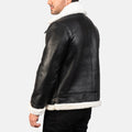 Skyward Crest Leather Bomber Jacket for sale