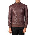 Steelwind Edge Leather Bomber Jacket for sale