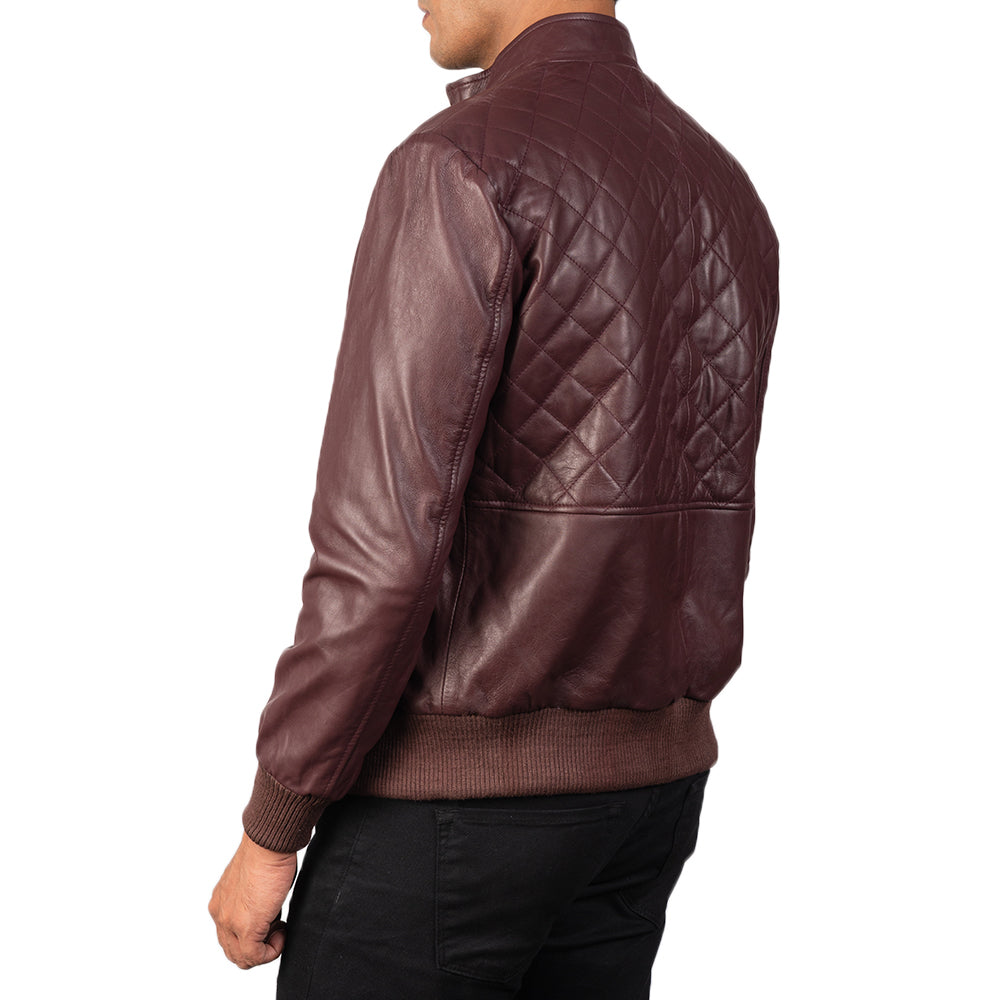 Steelwind Edge Leather Bomber Jacket for sale