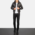 Stormborne Hooded Leather Jacket for sale