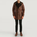 Valdric Winter Fur Leather Coat for sale