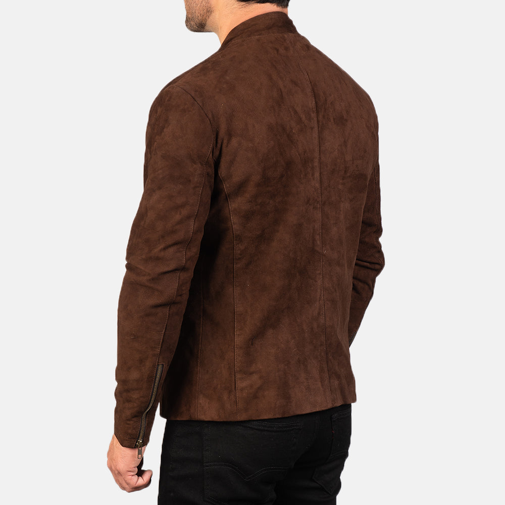 Velocity Suede Biker Jacket for sale