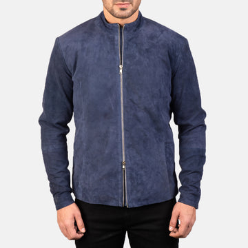 Velocity Suede Biker Jacket for sale