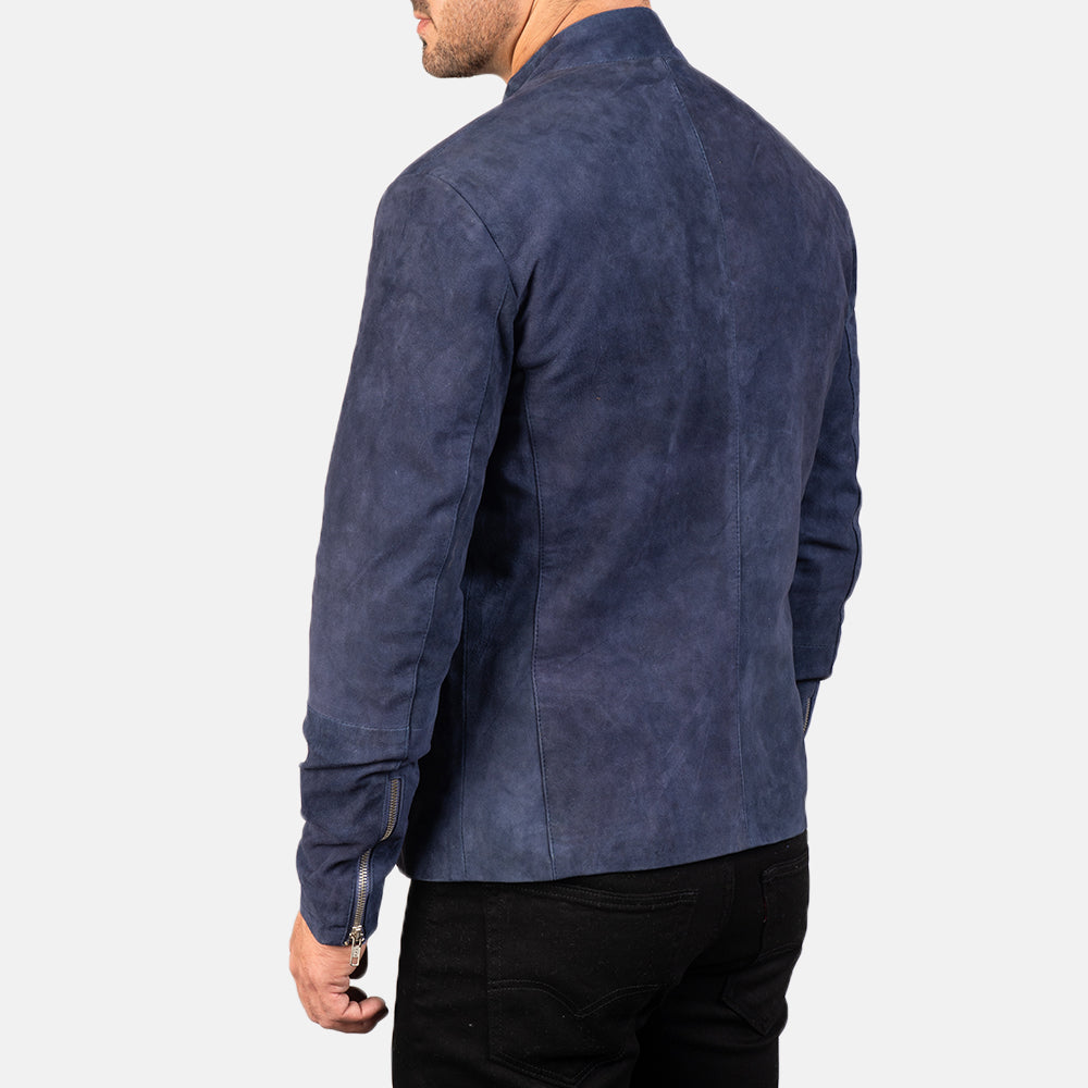Velocity Suede Biker Jacket for sale