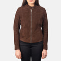 Velora Crest Suede Leather Jacket For Sale