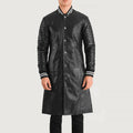 Wildex Monarch Leather Varsity Coat Black for sale