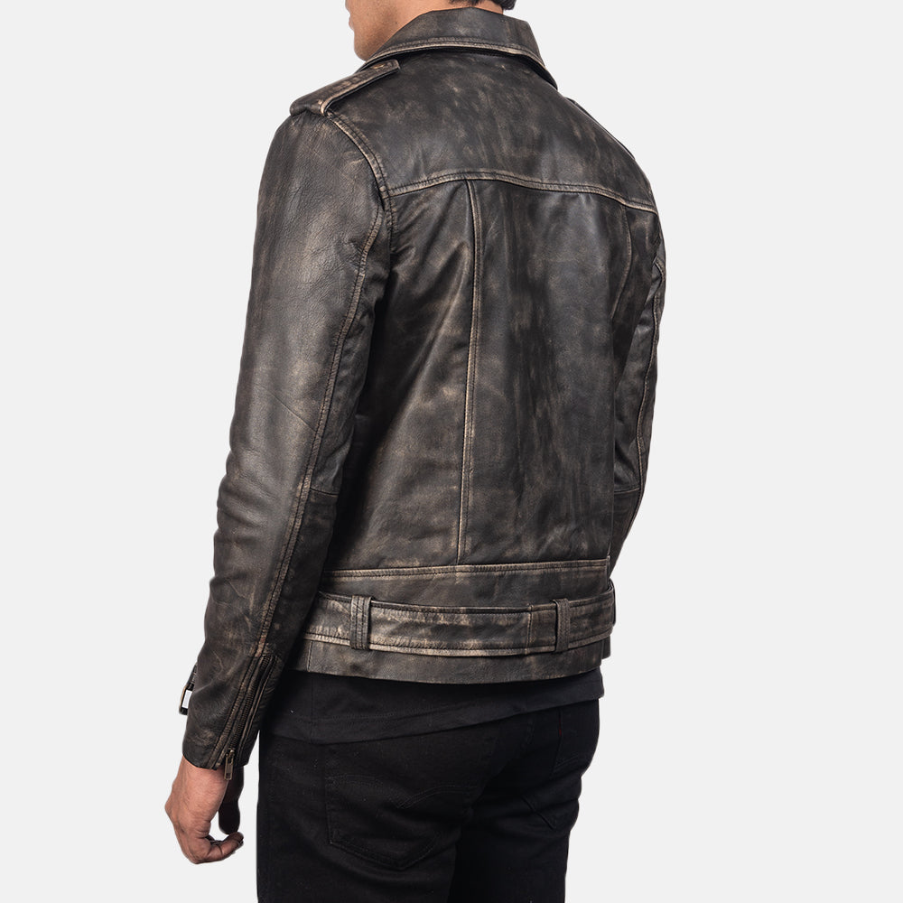 Heritage Rider Leather Jacket - Rustwood Brown for sale